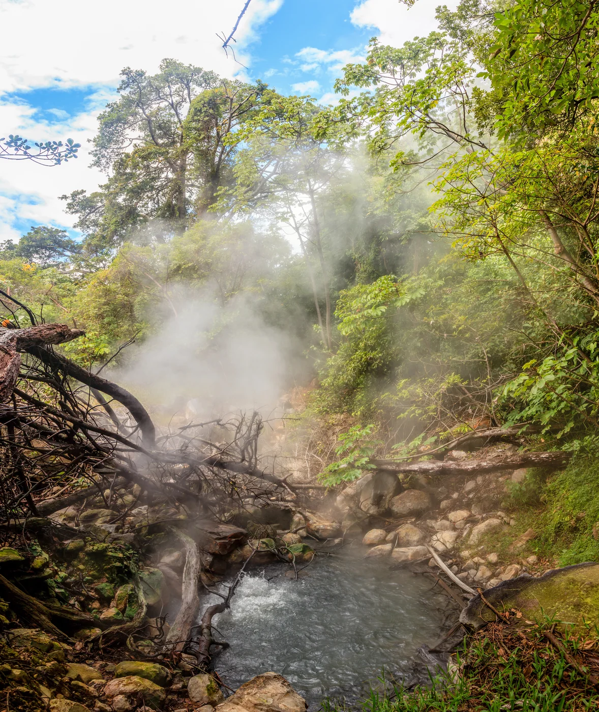 Boiling geothermal pool at Rincón de la Vieja