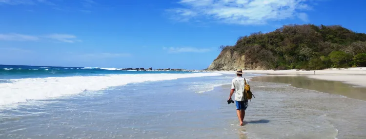 Ampia spiaggia tranquilla sulla costa del Guanacaste